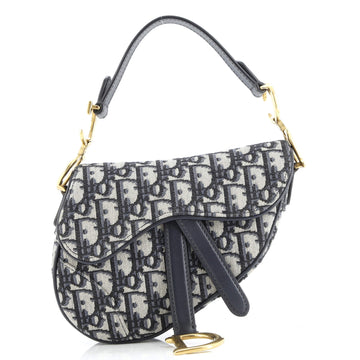Christian Dior Saddle Handbag Oblique Canvas Mini