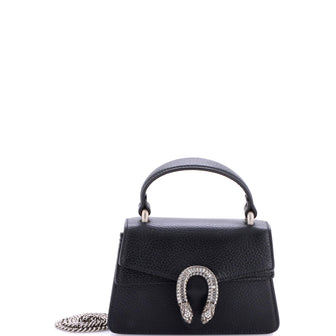 Gucci Dionysus Top Handle Bag Leather with Crystals Mini