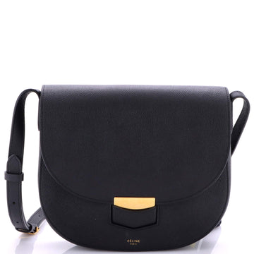 Celine Trotteur Crossbody Bag Grainy Leather Medium