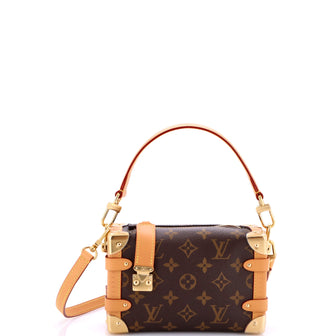 Louis Vuitton Side Trunk Handbag Monogram Canvas PM