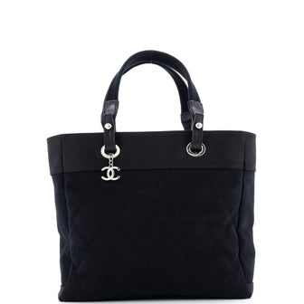 Chanel Biarritz Tote Quilted Canvas Large