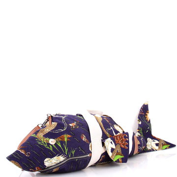 Loewe Paula's Ibiza Shark Duffle Bag Printed Canvas Large