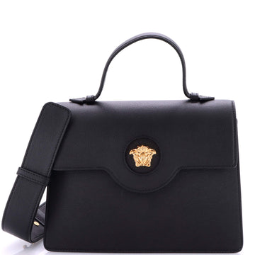 Versace La Medusa Top Handle Bag Leather Medium