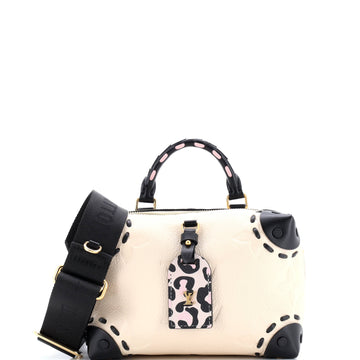 Louis Vuitton Petite Malle Souple Handbag Wild at Heart Monogram Empreinte Giant
