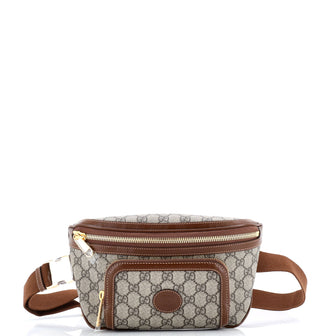 Gucci Interlocking G Patch Belt Bag GG Coated Canvas Large