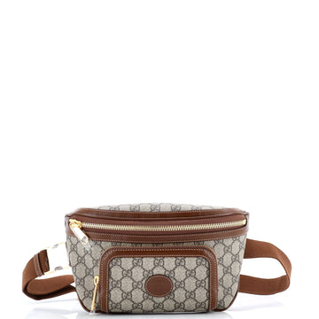 Gucci Interlocking G Patch Belt Bag GG Coated Canvas Large