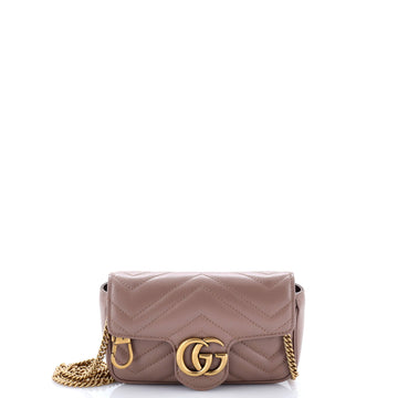 Gucci GG Marmont Flap Bag Matelasse Leather Super Mini