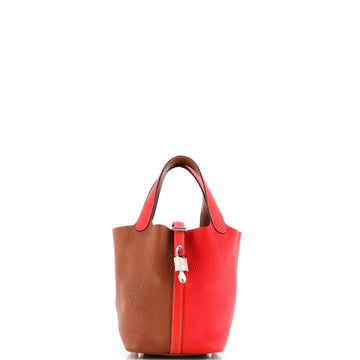 Hermes Picotin Lock Bag Bicolor Clemence PM