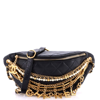 Chanel All About Chains Waist Bag Quilted Lambskin