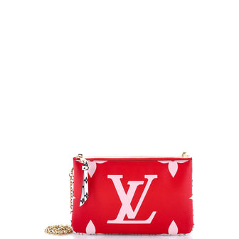 Louis Vuitton Double Zip Pochette Limited Edition Colored Monogram Giant
