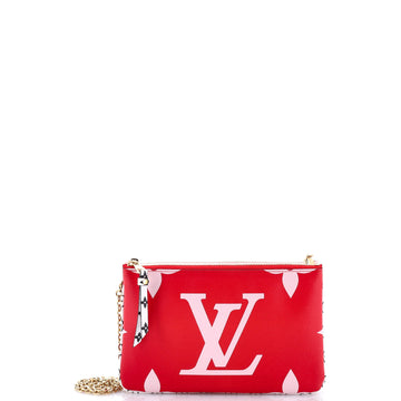 Louis Vuitton Double Zip Pochette Limited Edition Colored Monogram Giant