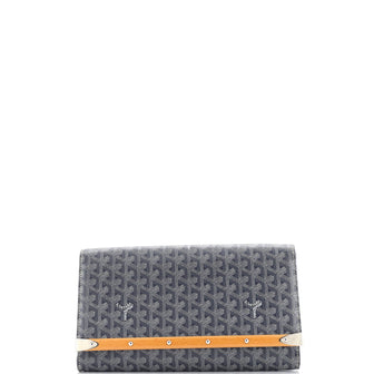 Goyard Monte Carlo Clutch Coated Canvas MM