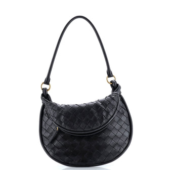 Bottega Veneta Gemelli Shoulder Bag Intrecciato Leather Small