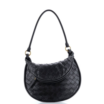 Bottega Veneta Gemelli Shoulder Bag Intrecciato Leather Small