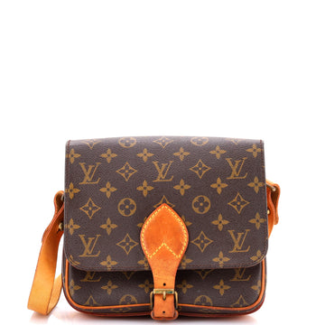 Louis Vuitton Cartouchiere Handbag Monogram Canvas MM