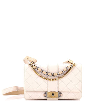 Chanel CC Chain Flap Shoulder Bag Quilted Calfskin Small