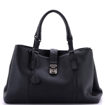 Bottega Veneta Roma Bag Leather with Intrecciato Detail Medium