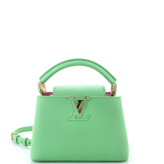 Louis Vuitton Braided Chain Capucines Bag Taurillon Leather Mini