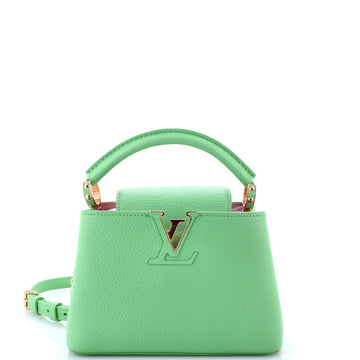 Louis Vuitton Braided Chain Capucines Bag Taurillon Leather Mini
