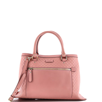 Gucci Zip Pocket Soft Tote Microguccissima Leather Medium