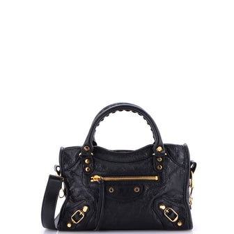 Balenciaga City Classic Studs Bag Leather Mini