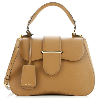 Prada Sidonie Top Handle Bag Saffiano Leather Large