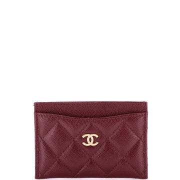 Chanel Classic Card Holder Quilted Caviar