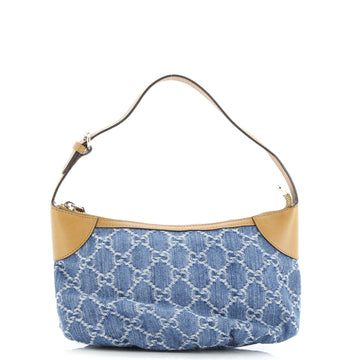 Gucci Pochette GG Denim with Leather Small