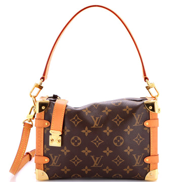 Louis Vuitton Side Trunk Handbag Monogram Canvas MM
