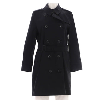 Burberry Women's Kensington Mid-Length Trench Coat Cotton