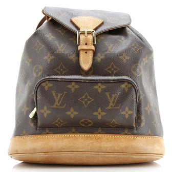 Louis Vuitton Vintage Montsouris Backpack Monogram Canvas MM