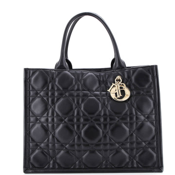Christian Dior Book Tote Cannage Quilt Lambskin Medium
