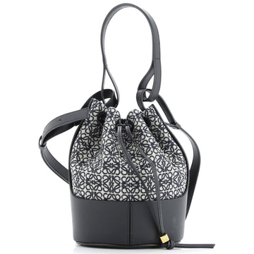 Loewe Balloon Bucket Bag Anagram Canvas and Leather Small