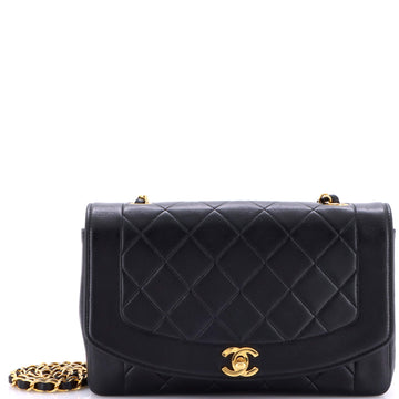 Chanel Vintage Diana Flap Bag Quilted Lambskin Medium
