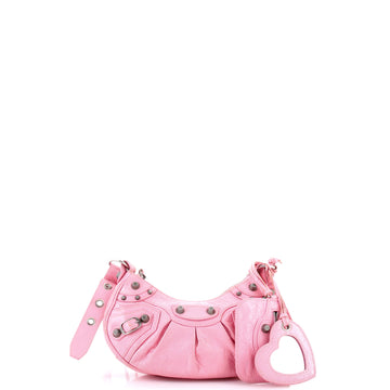 Balenciaga Le Cagole Giant Studs Shoulder Bag Leather XS