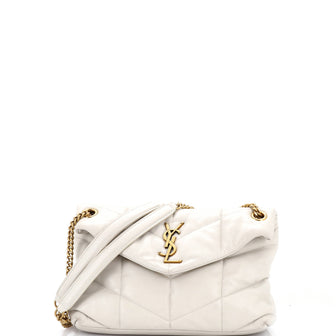 Saint Laurent Loulou Puffer Shoulder Bag Quilted Leather Small
