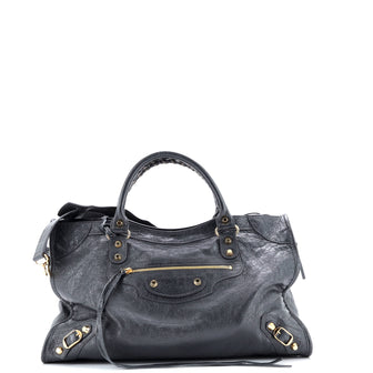 Balenciaga City Classic Studs Bag Leather Medium