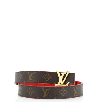 Louis Vuitton LV Initiales Reversible Belt Monogram Canvas and Leather Medium