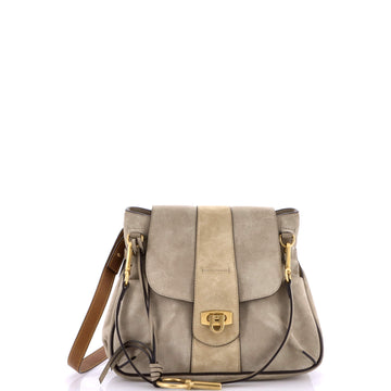 Chloe Lexa Crossbody Bag Suede Small