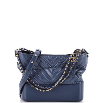 Chanel Gabrielle Hobo Chevron Aged Calfskin Medium