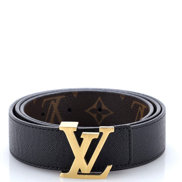 Louis Vuitton LV Initiales Reversible Belt Monogram Canvas and Leather Medium