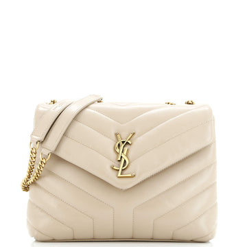 Saint Laurent Loulou Shoulder Bag Matelasse Chevron Leather Small
