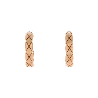 Chanel Coco Crush Cuff Earrings 18K Beige Gold