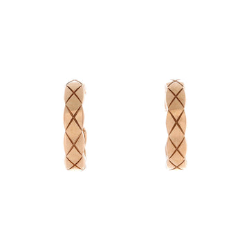 Chanel Coco Crush Cuff Earrings 18K Beige Gold