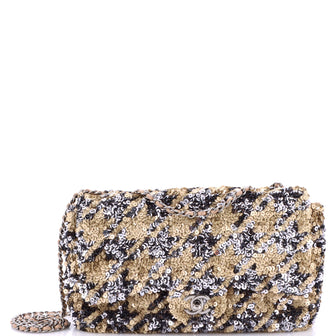 Chanel Flap Bag Multicolor Sequins Medium