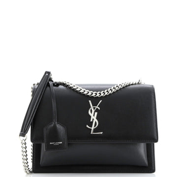 Saint Laurent Sunset Crossbody Bag Leather Medium