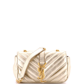 Saint Laurent Classic Monogram Crossbody Bag Matelasse Chevron Leather Baby