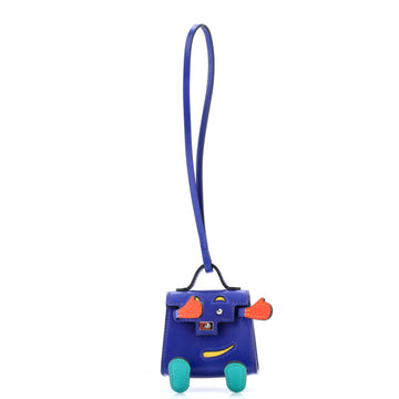 Hermes Kelly Dole Bag Charm Tadelakt with Chevre Mysore