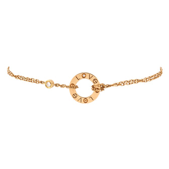 Cartier 2 Diamonds Love Bracelet 18K Yellow Gold with Diamonds