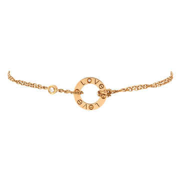 Cartier 2 Diamonds Love Bracelet 18K Yellow Gold with Diamonds